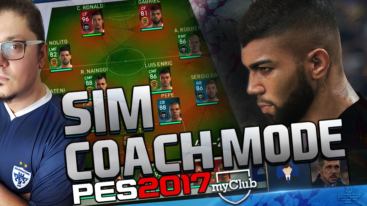 PES 2017  myClub SIM Coach Mode