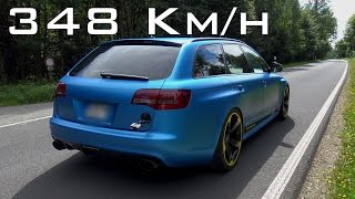 Audi Rs6 R - 0 - 348 Km/H Sound, Acceleration, Onboard Autobahn, Topspeed