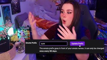 Twitch streamer changes emote prefix... Instant Regret!