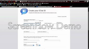 iChat account creation