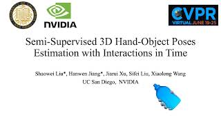 Semi-Supervised 3D Hand-Object Poses Estimation with Interactions in Time