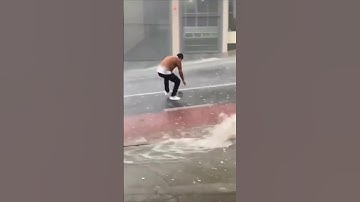 the man saved a bird caught in a storm#shorts #bird # respesct
