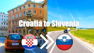Driving from Croatia to Slovenia in 4K. Rijeka to Postojna Cave.
