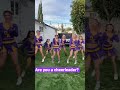 Rate Our Costume feat.@THEROCKSQUAD 💜 #shorts #cheerleader