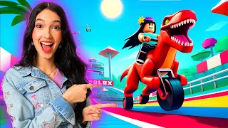 CORRIDA DE DINOSSAUROS NOOBS (Dino Race) | Família Luluca