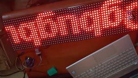 Bluetooth controlled Wireless Notice board using P10 LED Matrix Display and Arduino