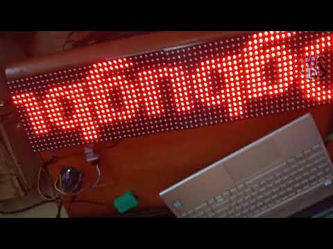 Bluetooth controlled Wireless Notice board using P10 LED Matrix Display ...