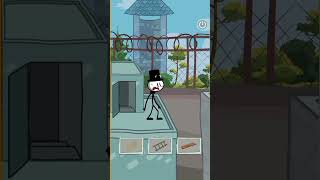 Stickman 🥶 escape from prison 😈part 2 #viralvideos #youtubeshorts