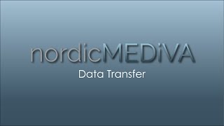 nordicMEDiVA - How to transfer data