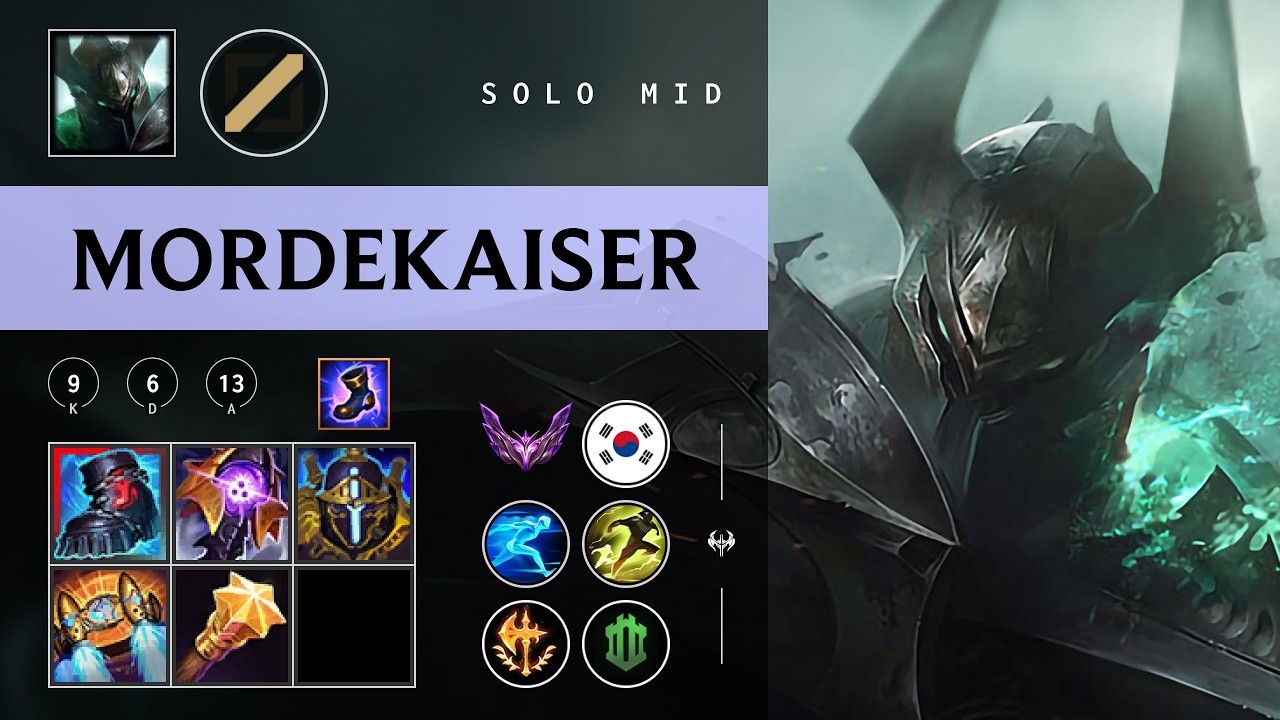 Mordekaiser Mid vs Diana - KR Master Patch 26.04