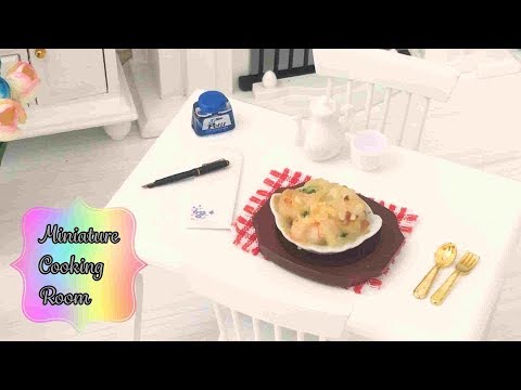 MiniFood ミニチュアクッキングルーム #63【グラタン】mini food ミニチュア料理 Miniature cooking  ASMR