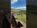 Heading over the Glenfinnan Viaduct on the Harry Potter steam train Mallaig to Fort William route
