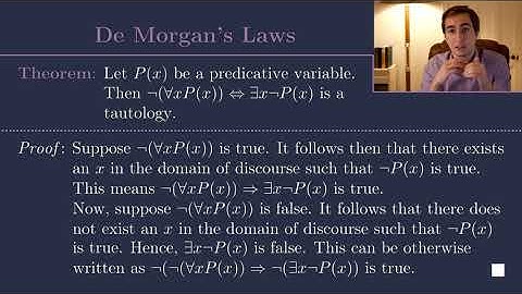 Predicative De Morgan