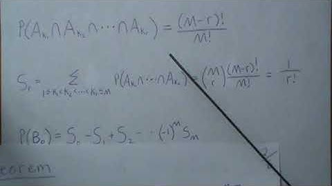 Combinatorial Results: Probability of exactly m events