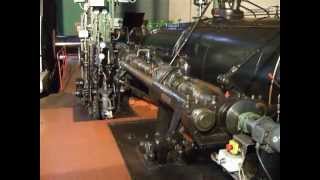 Fördermaschine Dampfmaschine Bergwerk Saar Duhamel in Betrieb Juni 2007 steam engine