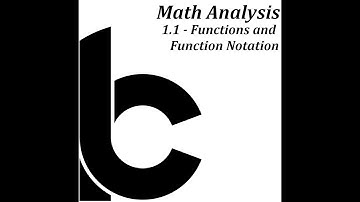 1.1 - Functions and Function Notation
