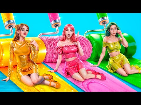 Who Wins One Color Challenge? Rich vs Broke vs Giga Rich