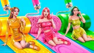 Who Wins One Color Challenge? Rich vs Broke vs Giga Rich