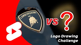 Lamborghini Logo | Drawing Challenge | Logo Design in procreate #shorts