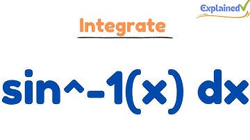 Integrate sin^-1(x) dx