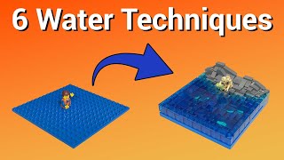 6 LEGO(R) Water Techniques For Beginners + Waterfall Ideas!