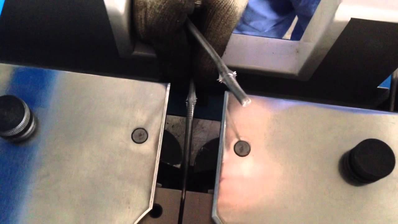 Hydraulic pressure cold welding machine for bonding 8.0mm copper rod