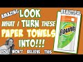 LOOK what I TURN these PAPER TOWELS INTO | AMAZING MUST SEE DIY UNDER $5 | Dollar Tree DIY