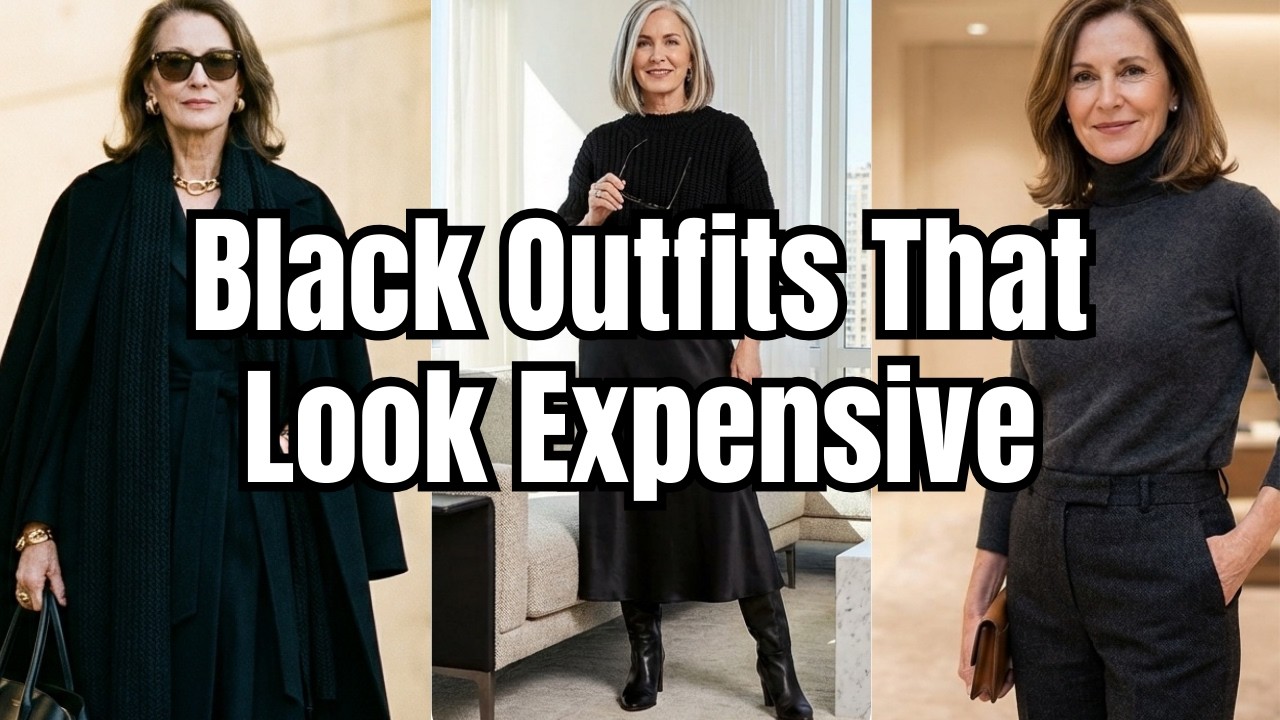 7 GENIUS Black Outfit Hacks to Look 10x More EXPENSIVE Over 50