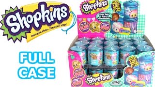 Shopkins Food Fair Blind Canister Opening Entire Full Case