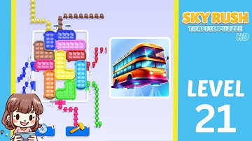Sky Rush Traffic Puzzle Level 21 Solution Walkthrough