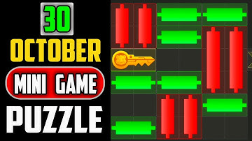 30 October 2024 Mini Game Key 100% Solved | Hamster Kombat Puzzle game For Today | Trick Work