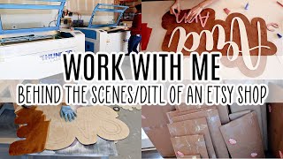 Work On Etsy Orders With Me | Behind The Scenes Of An Etsy Shop