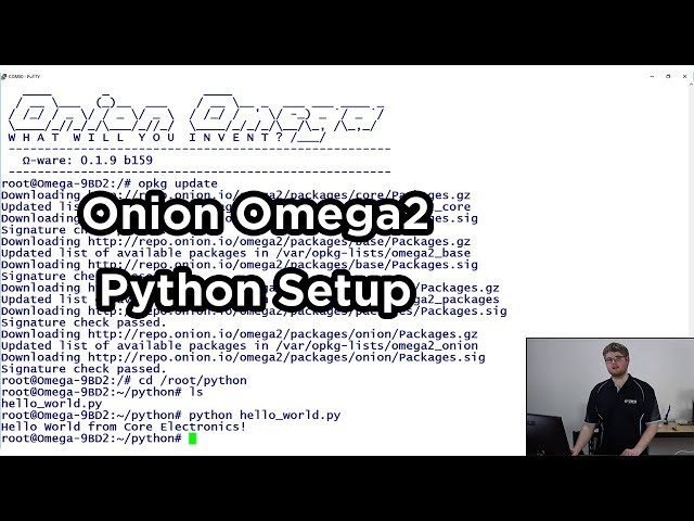 Connecting to the Omega's Command Line