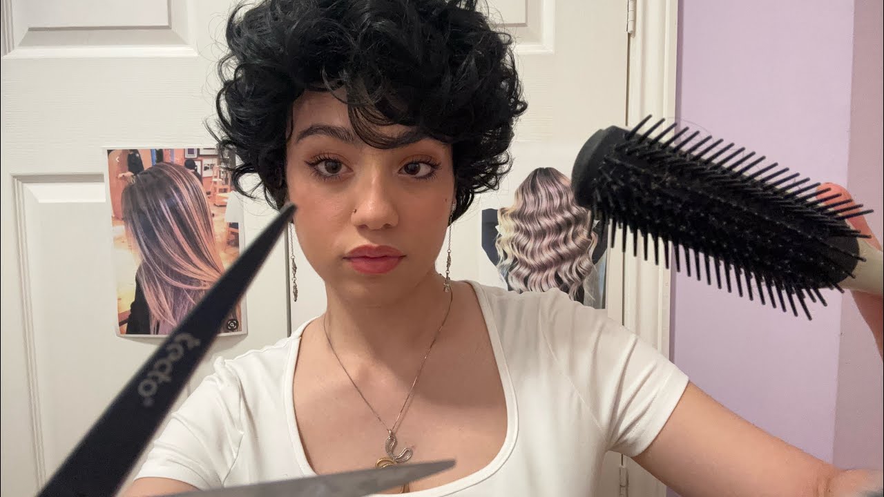 ASMR| Парикмахерская 💇‍♀️ Ролевая игра (жевание жвачки)