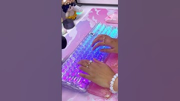 COOLKILLER icy keeb that looks refreshing and sounds relaxing  #keyboard #coolkiller #asmr #typing