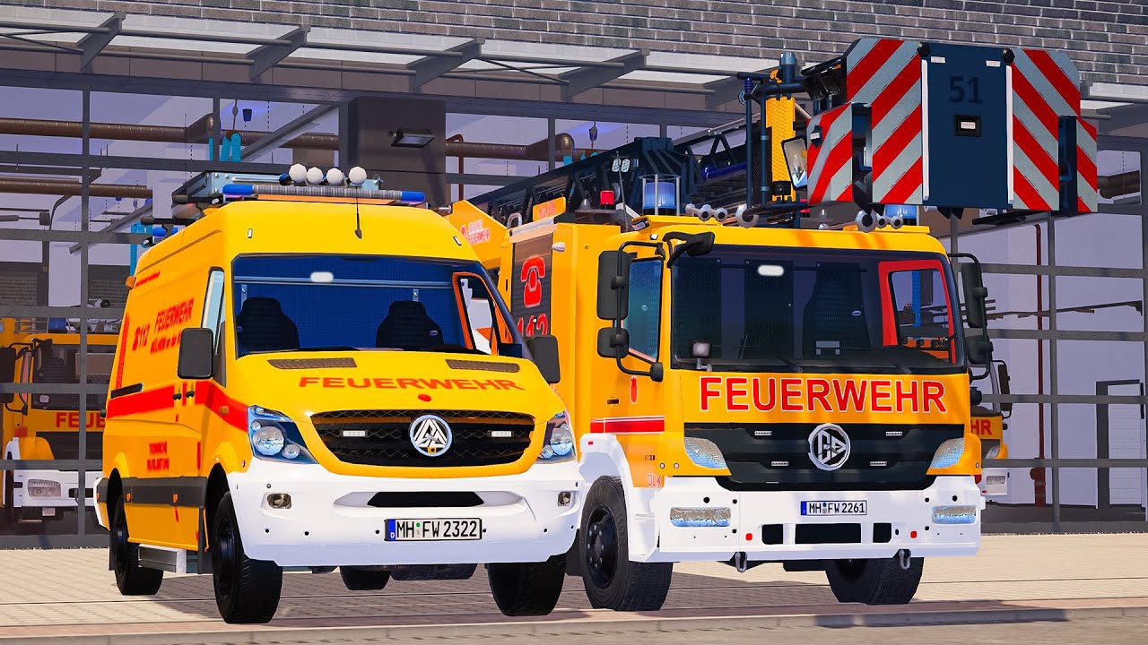 Orange Emergency Call 112 - Dortmund Fire Brigade Truck and Ambulance on Duty! 4K