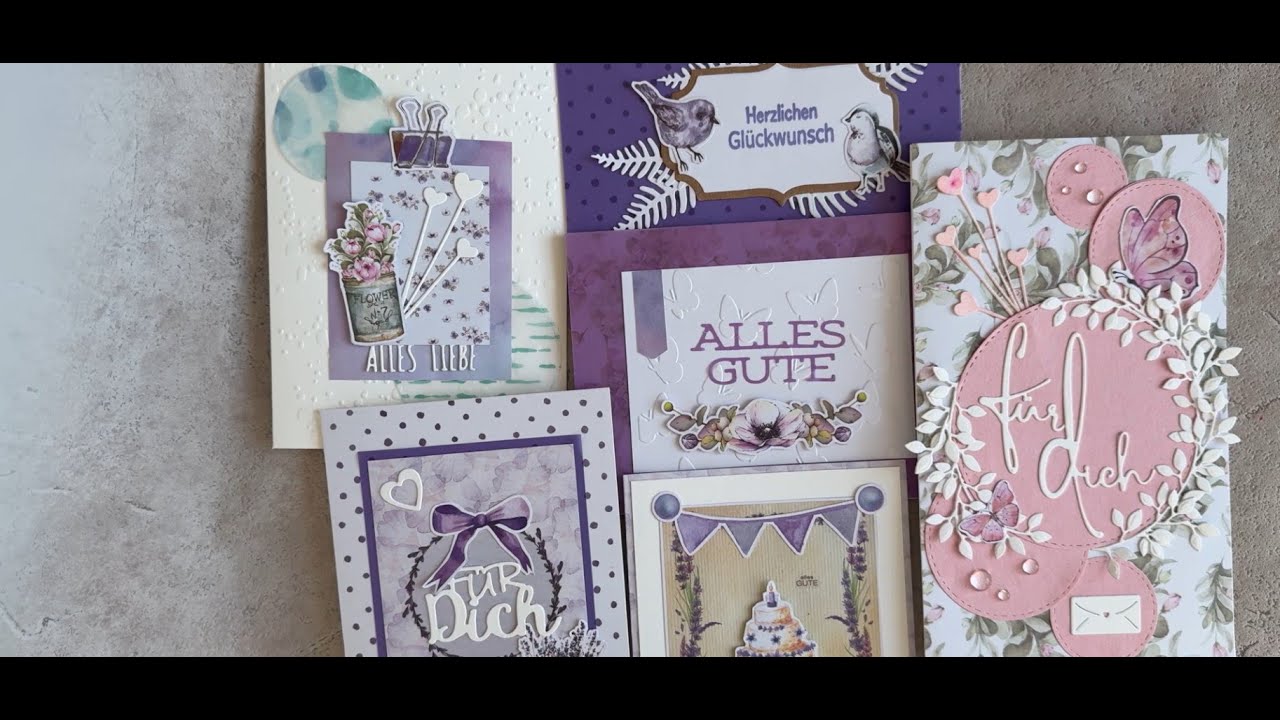 Gemischter Haul (Creative Depot, Action, Tedi) + 6 Karteninspirationen