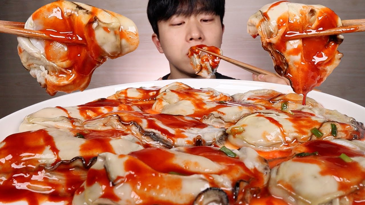 초대형 굴...이렇게 큰 굴이 있었어요..? 벚굴 먹방 ASMR MUKBANG BIG OYSTER EATING SHOW