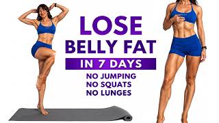 Burn Belly Fat in 1 Week 🔥 12-Min Standing Abs Workout – No Squats, No Lunges, No Jumping