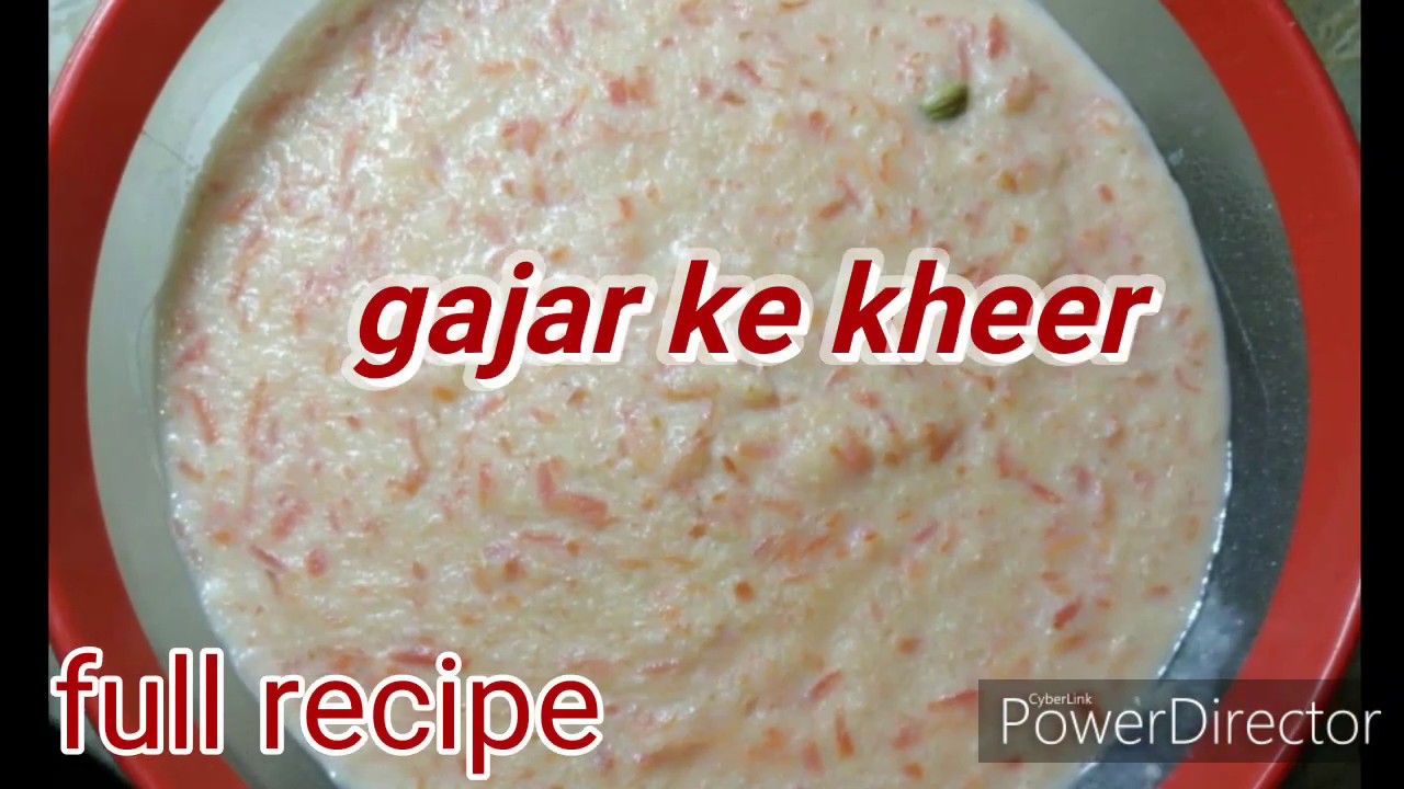 How to make Gajar ki kheer //lahori home cooking - YouTube