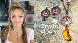 Crystal Moon Jewelry Kit Demo, Jewelry construction and enamel techniques