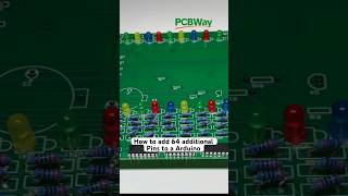 How to add more PINs to Arduino with custom PCB from @PCBWay  #arduino #hardware #electronics #diy