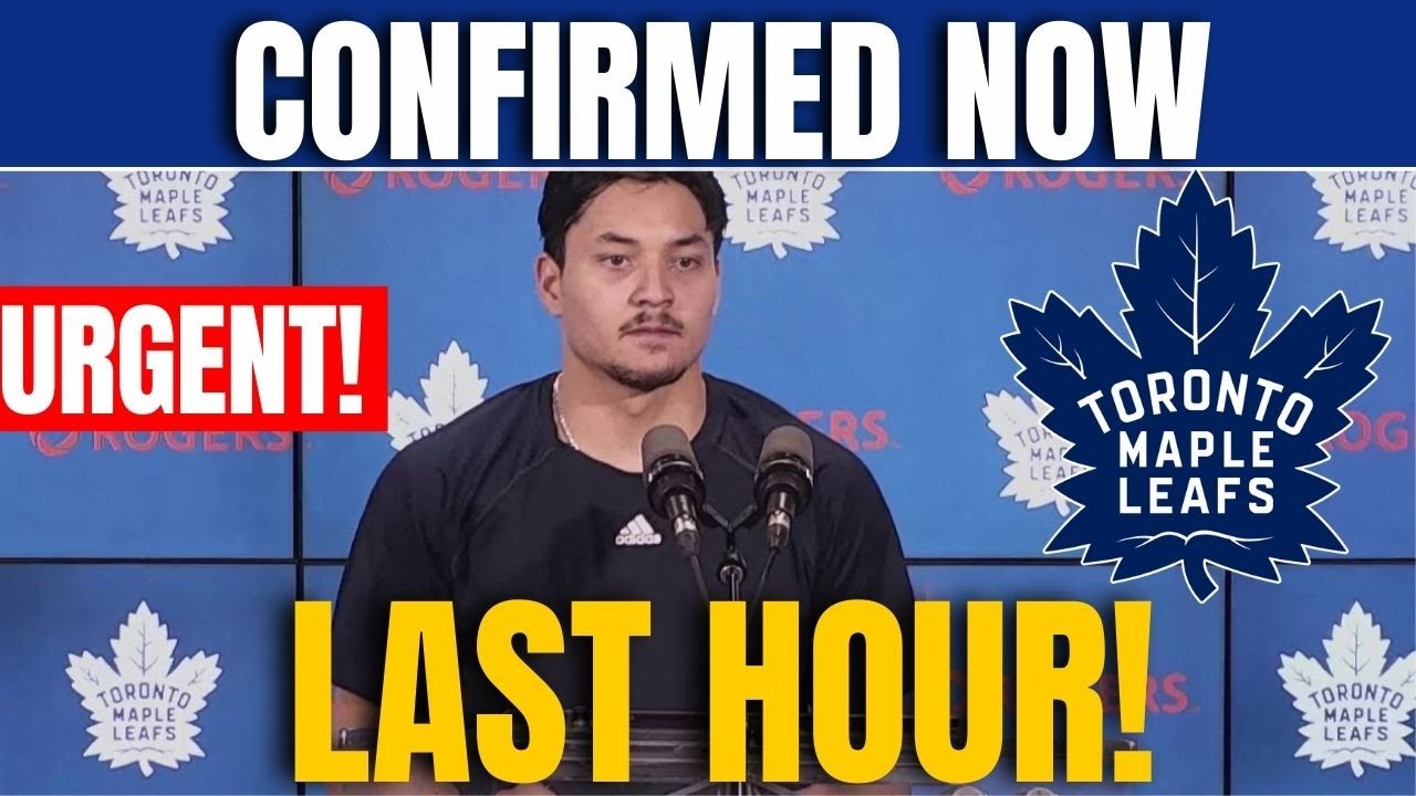 BOMB NOW! SURPRISED THE FANS! TORONTO MAPLE NEWS TODAY! NHL NEWS - YouTube