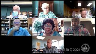 Gadsden City Council meeting teleconference 2021-09-07