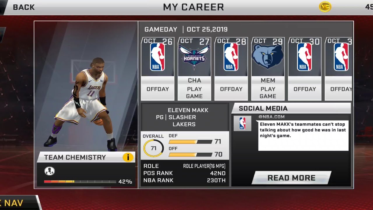 Nba 2k Rookies second game 🎮 