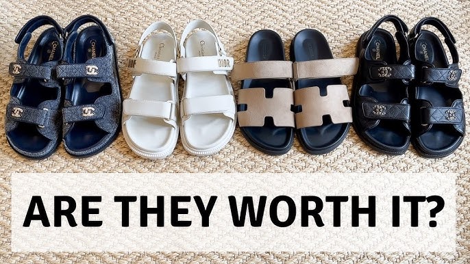 how to style dad sandals + chanel dupes 