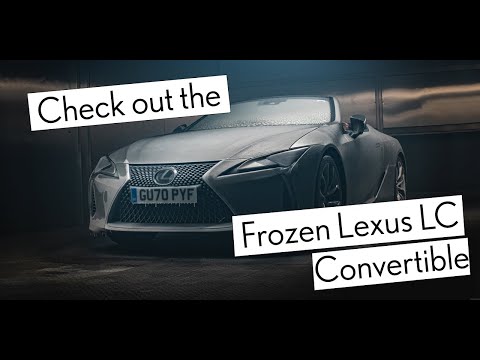 The Frozen Car – Lexus LC Convertible Subjected to Extreme Deep Freeze Test