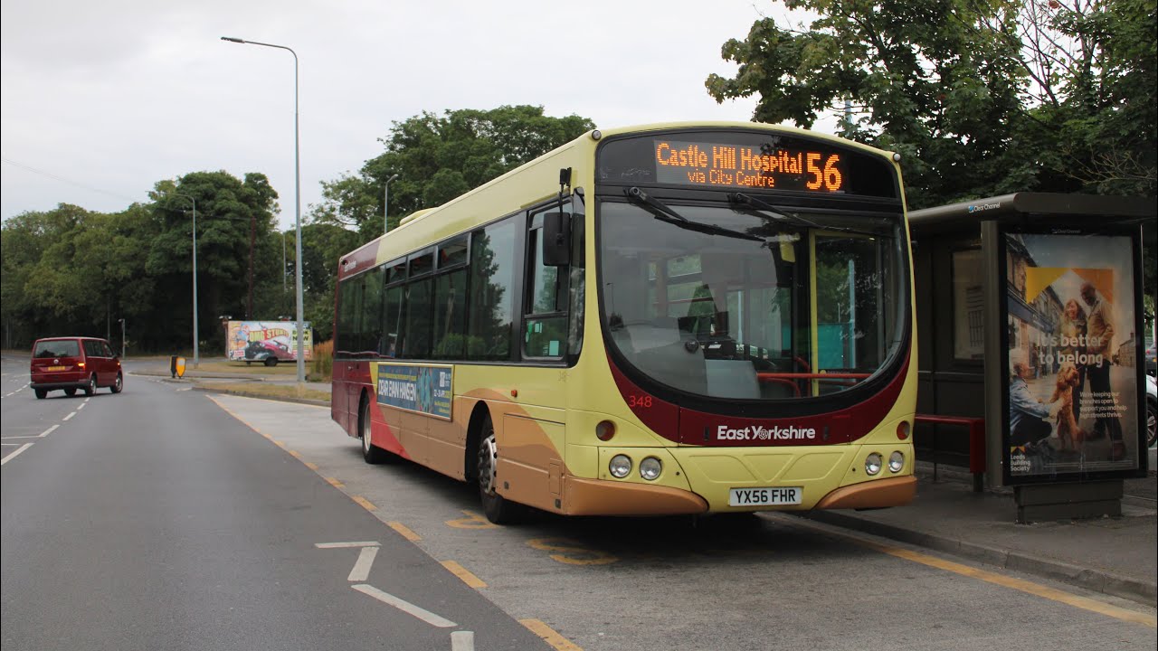 East Yorkshire 348 YX56FHR on a service 56 to Hull Interchange