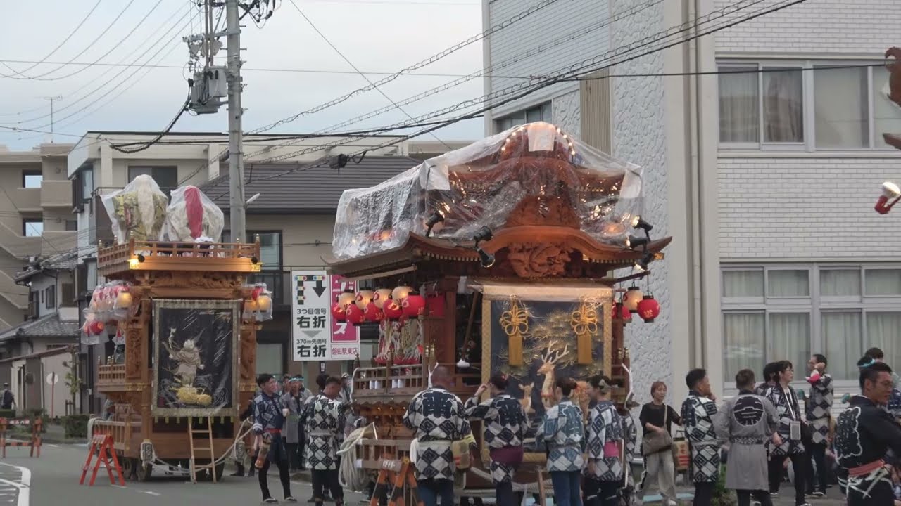 府八幡宮例大祭　2025年10月5日　最終日の夕方
