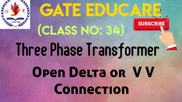 open delta or V V connection of three phase Transformer